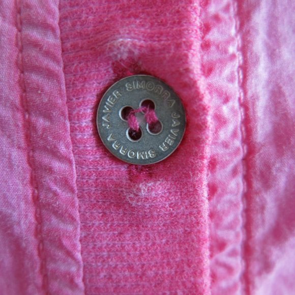 Javier Simorra Button Down Long Sleeve Top Blouse - Size 8 US 12 UK - Picture 8 of 10